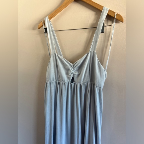 Zara Baby Blue Tiered Spaghetti Strap Dress β Size Large NWT - Picture 4 of 6